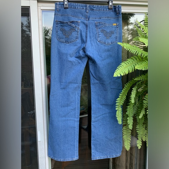 Bill Blass Stretch Bootcut Blue Jean Size 10 - Picture 4 of 4